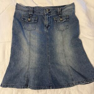 UNIONBAY 13 Blue Denim Skirt Vintage